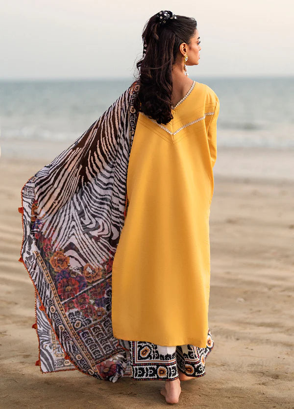 Sahane 3PC Embroidered Lawn Suit CT -20009 FEEHA - Yaariyan gulbuy.com