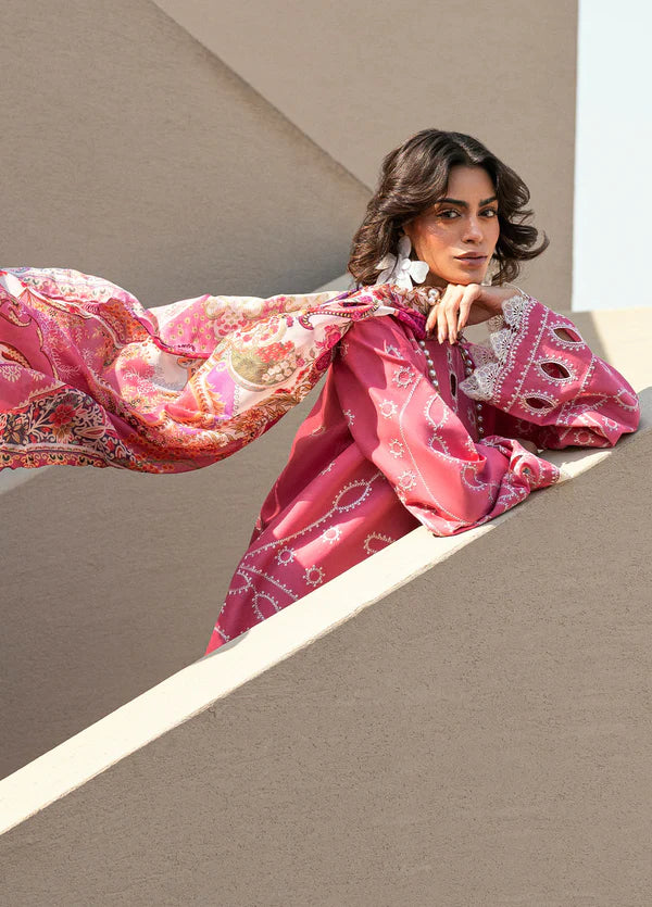Sahane 3PC Embroidered Lawn Suit CT -20001 ZIRA - Yaariyan gulbuy.com