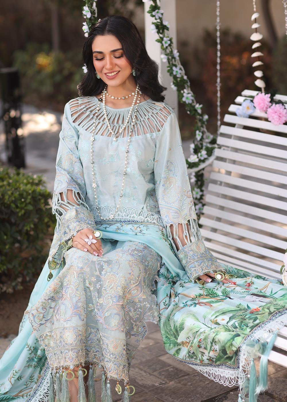 Musferah Saad Embroidered Lawn Suit Selene gulbuy.com