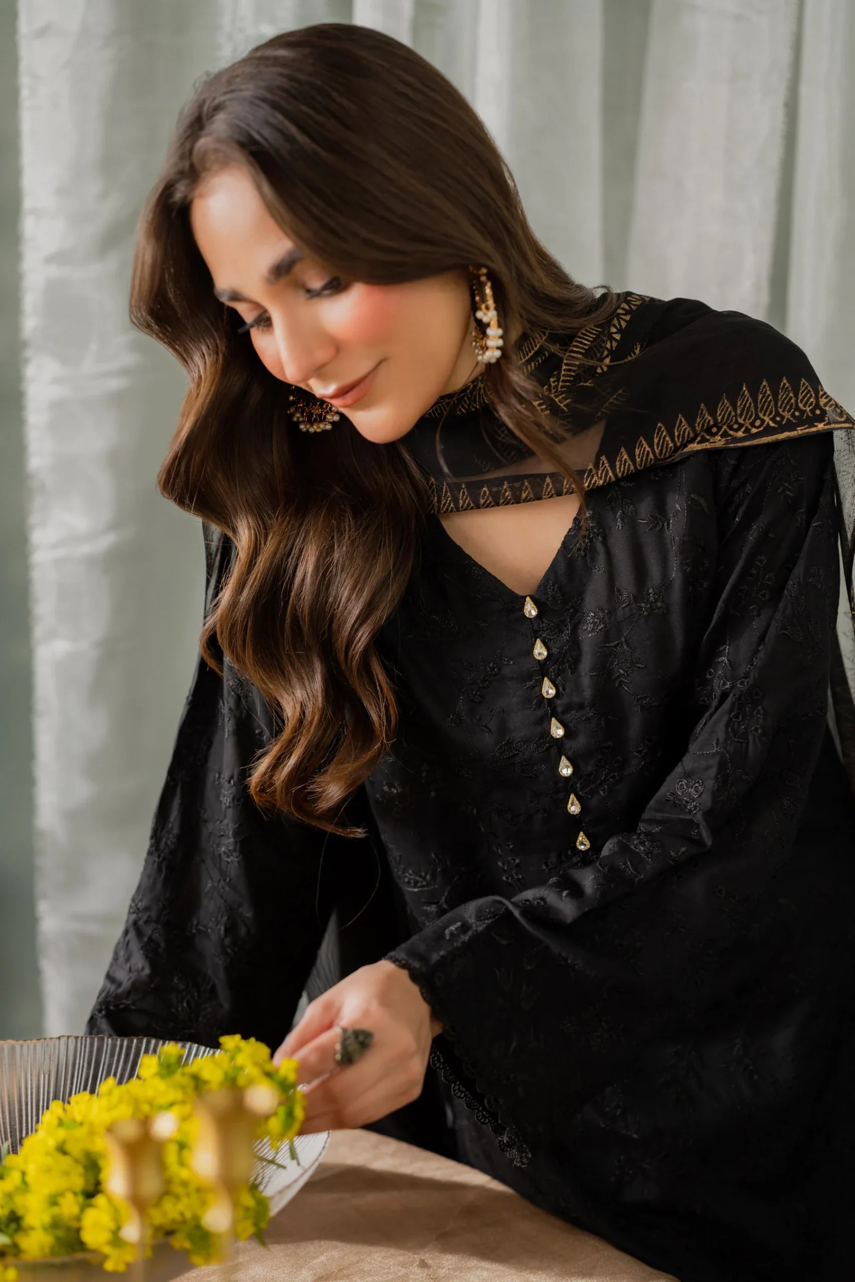 Kastoor 3Pc Embroidered Lawn Suit EF-289 gulbuy.com