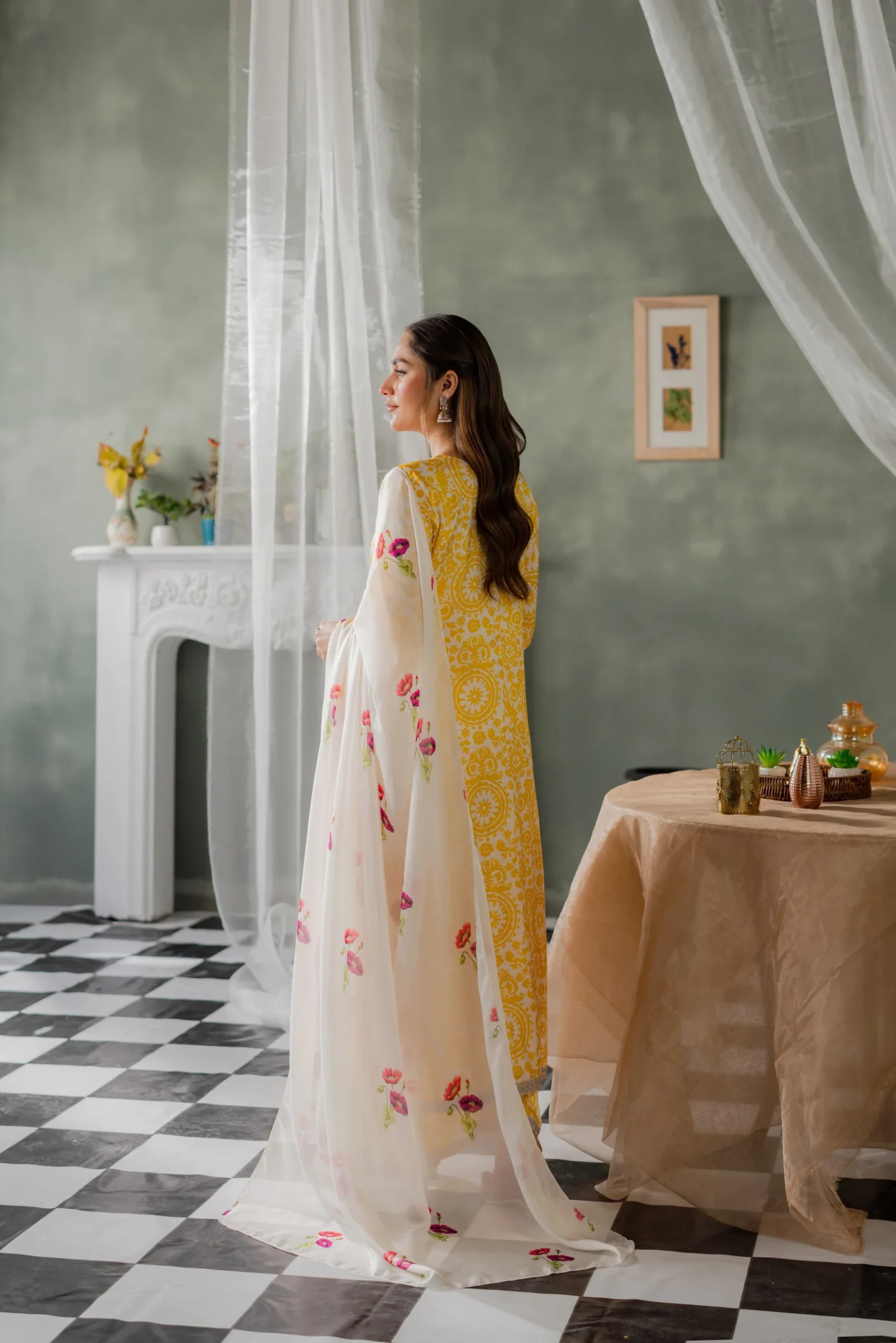 Kastoor 3Pc Printed Lawn Suit EF-292 gulbuy.com