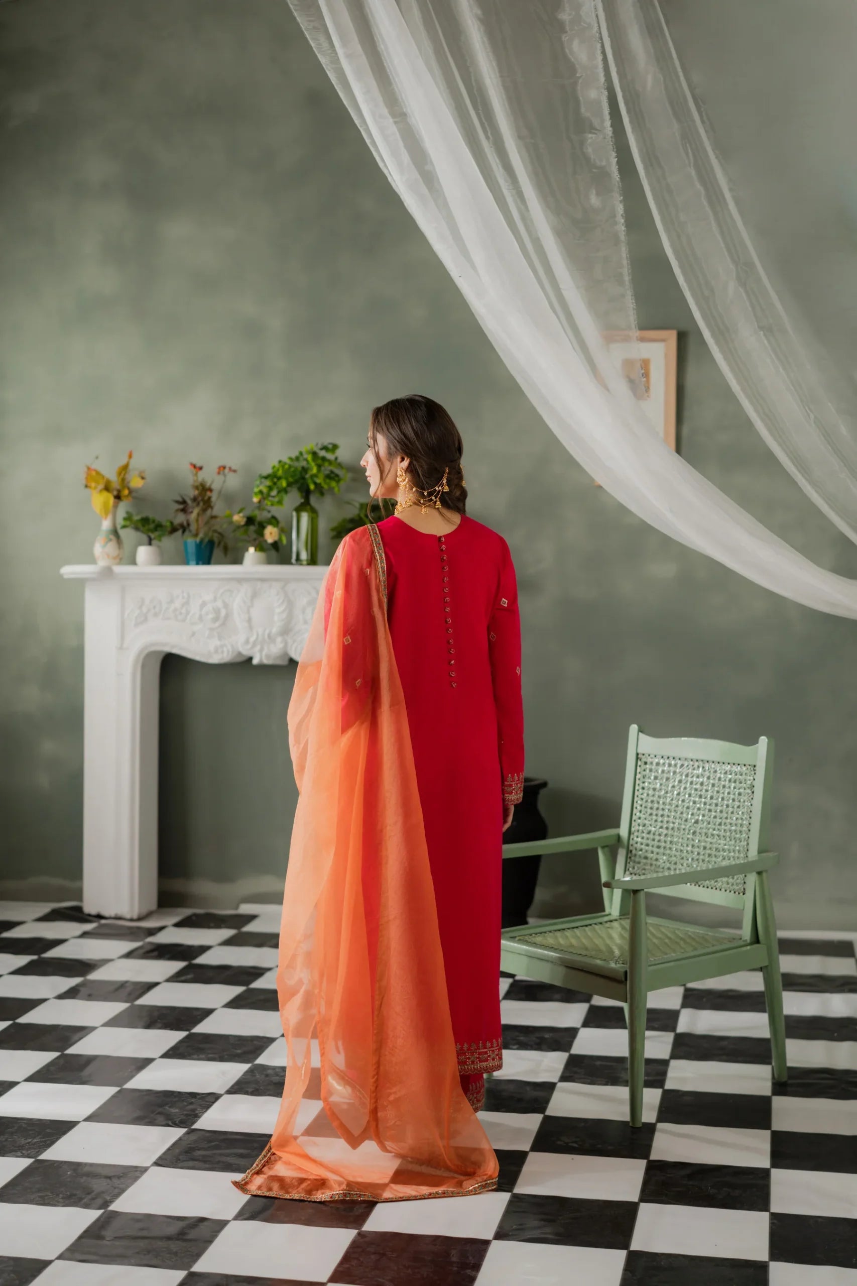 Kastoor 3Pc Embroidered Lawn Suit EF-286 gulbuy.com