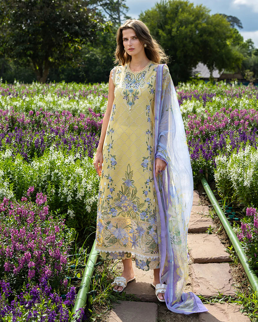 Mushq 3Pc Embroidered Lawn Suit Sunlit Meadow