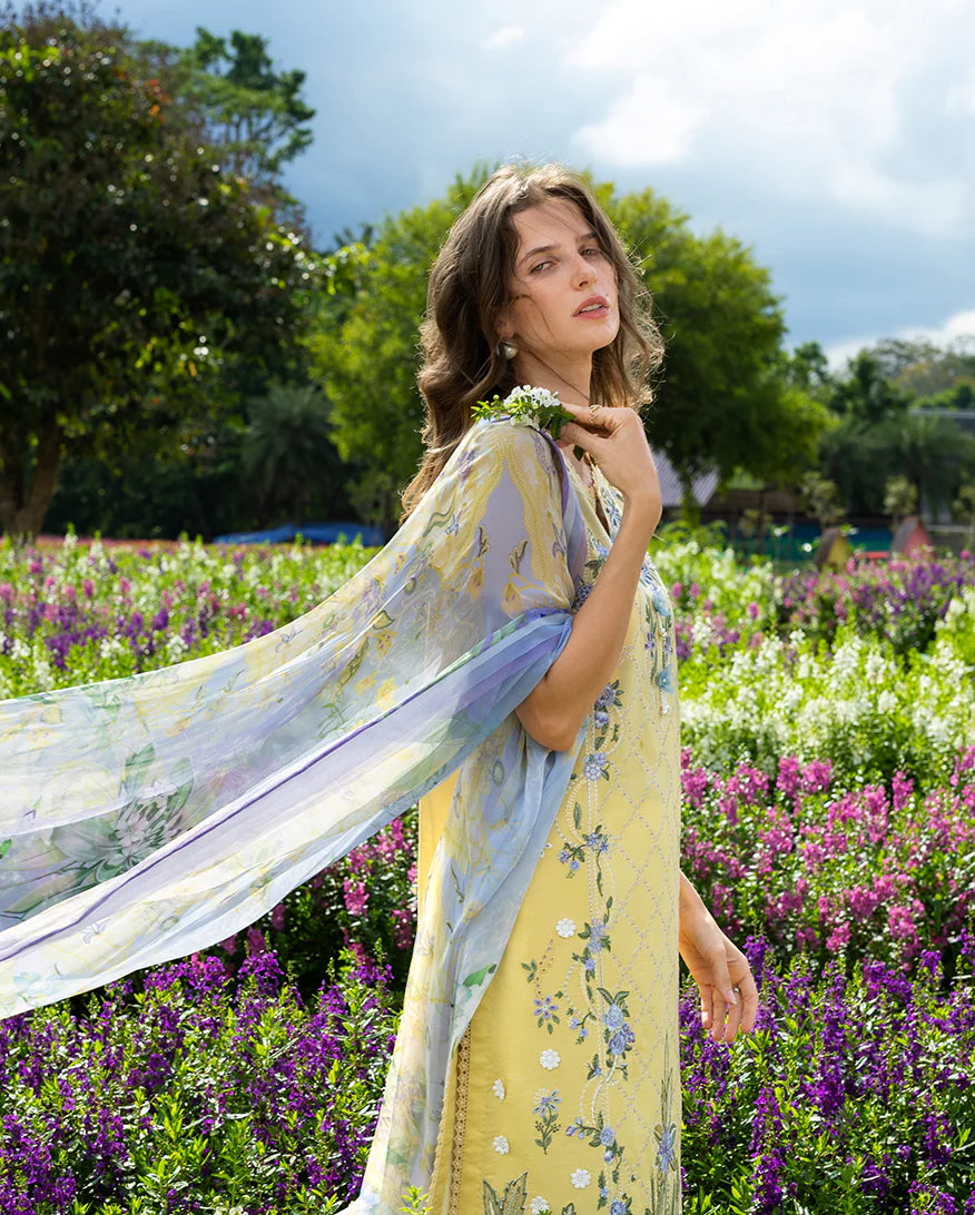 Mushq 3Pc Embroidered Lawn Suit Sunlit Meadow