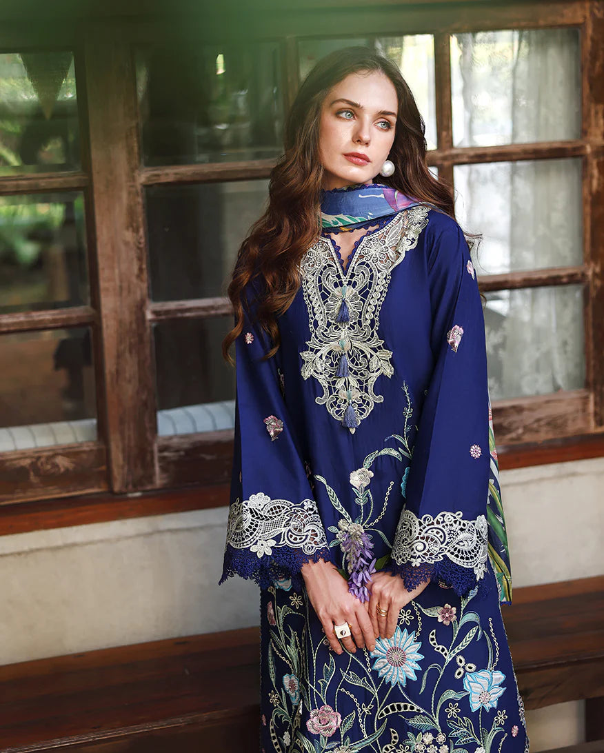 Mushq 3Pc Embroidered Lawn Suit Sylphae