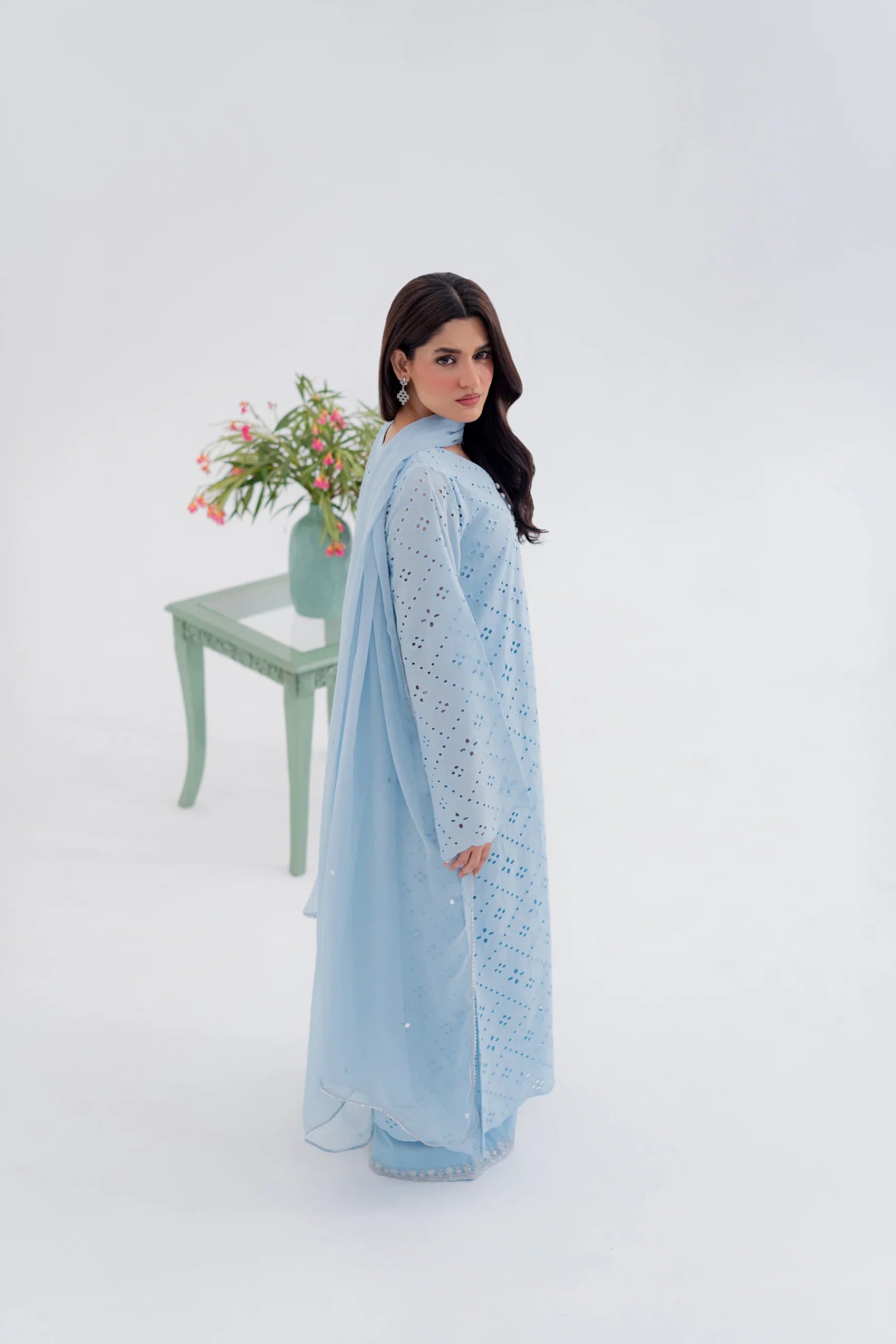 Kastoor 3Pc Cotton Lawn Suit EF-321 gulbuy.com