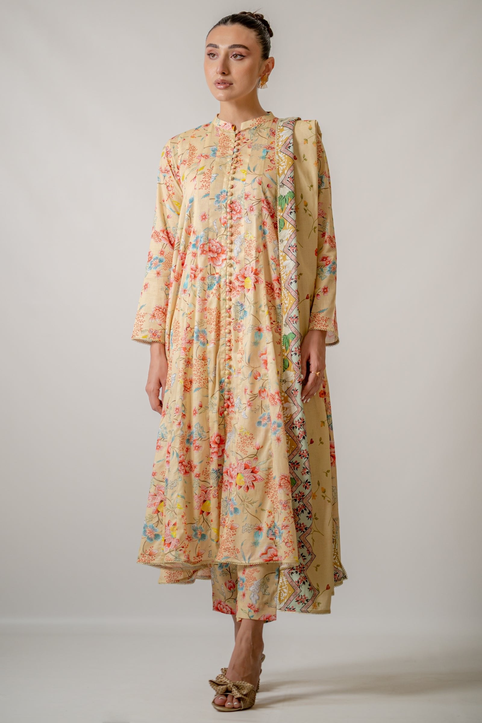 Ego 3 Piece Printed Lawn Suit (U00421-999-CR0)