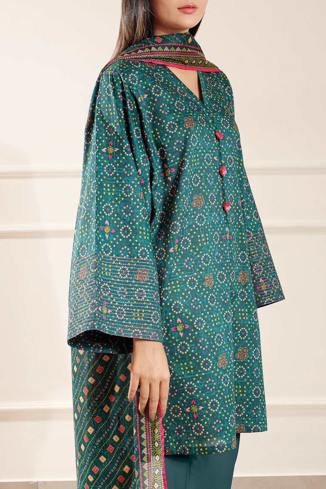 Saya 3Pc Printed Lawn Suit WUNS-5712 gulbuy.com