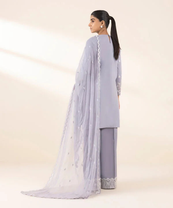 Sapphire 3Pc Embroidered Cotton Suit U3FELX25V116 gulbuy.com