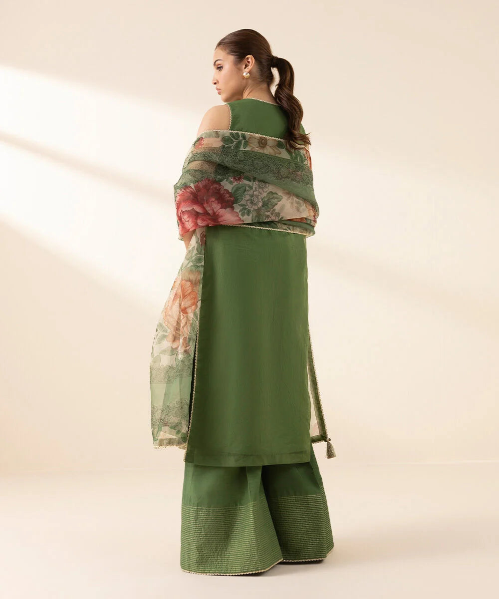 Sapphire 3Pc Embroidered Organza Suit U3FELX25V224 gulbuy.com