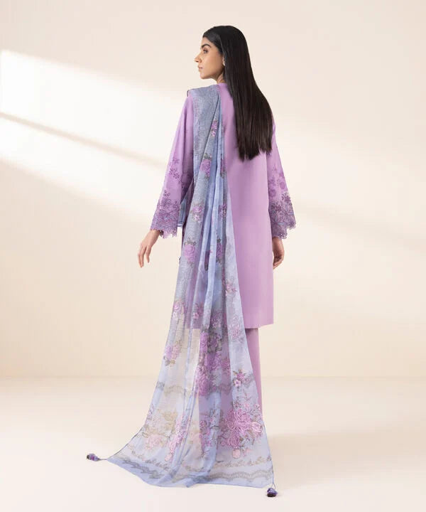 Sapphire 3Pc Embroidered Lawn Suit U3PEDF25V112 gulbuy.com