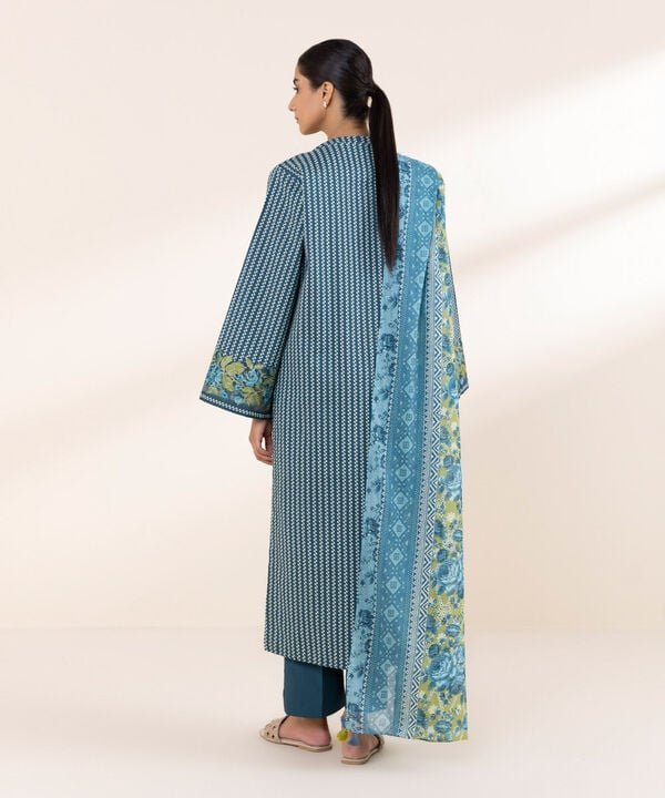 Sapphire 3Pc Printed Lawn Suit U3PEDY25V129 gulbuy.com