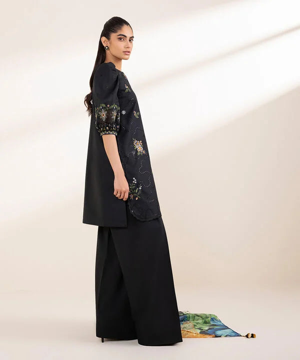 Sapphire 3Pc Embroidered Cotton Suit U3PEDY25V229 gulbuy.com