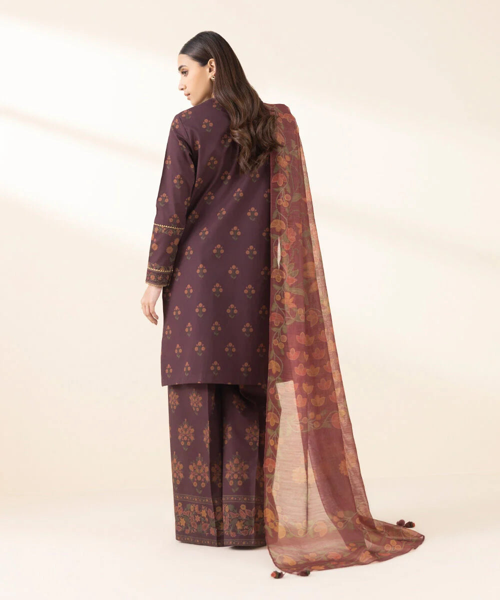 Sapphire 3Pc Embroidered Lawn Suit U3PESG25V219 gulbuy.com
