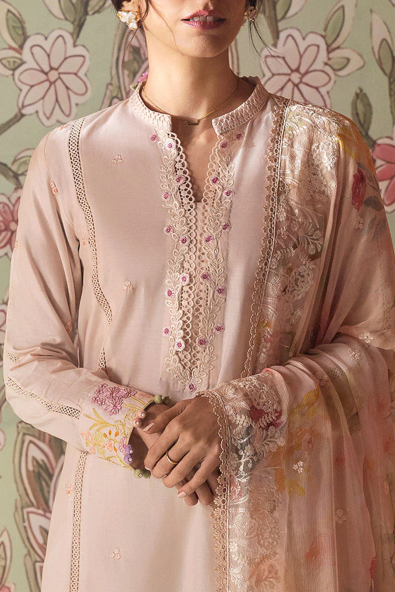 Cross Stitch 3Pc Printed Lawn Suit CORAL CARNATION gulbuy.com