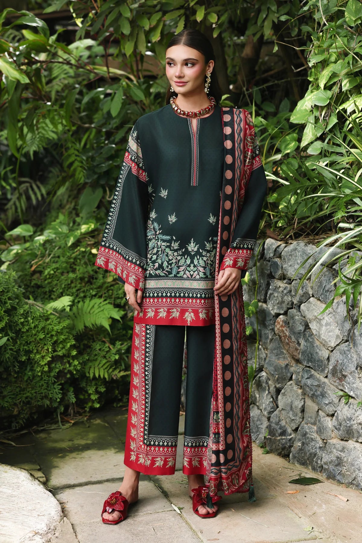 Jazmin 3Pc Printed Lawn Suit USE-9403