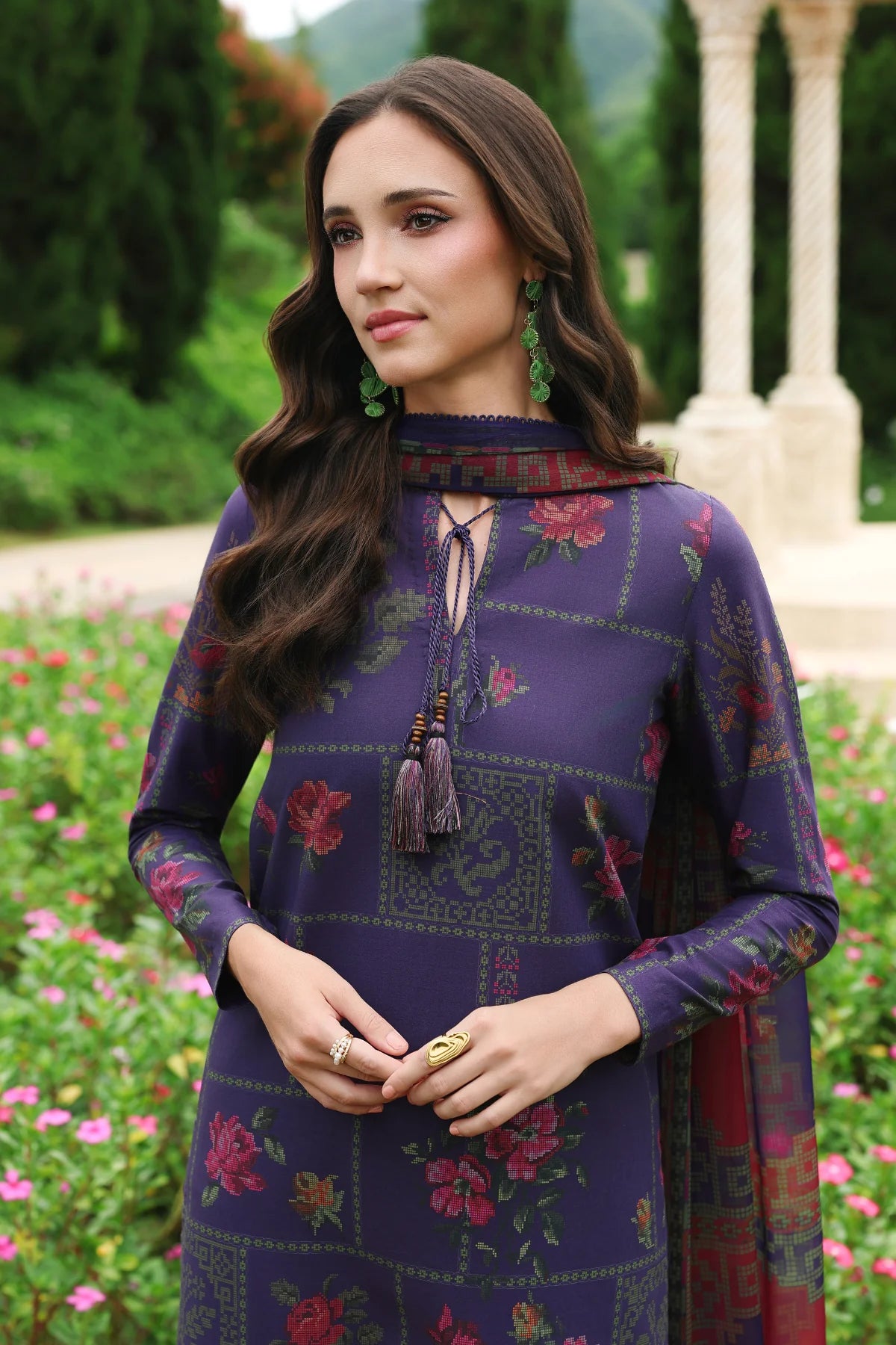 Jazmin 3Pc  Printed  Lawn Suit USE-9400