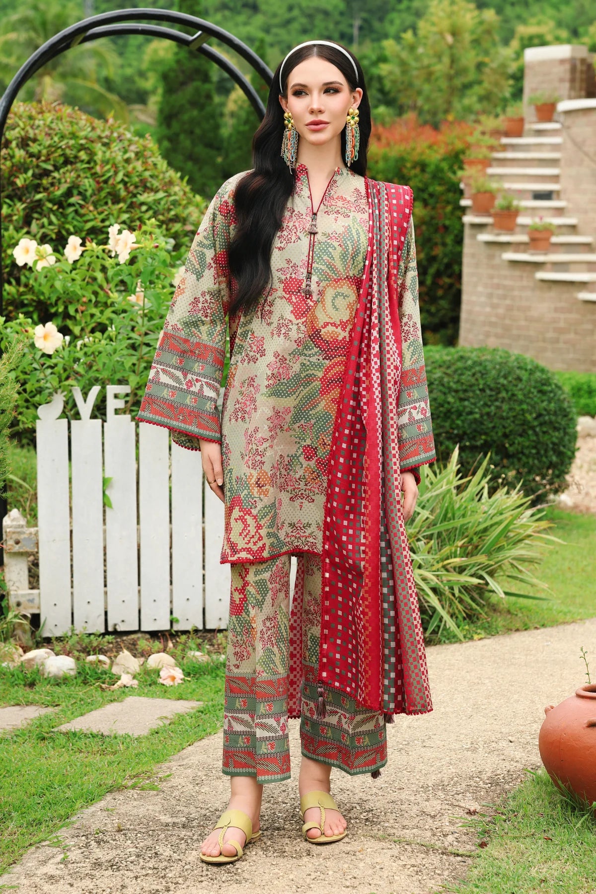 Jazmin 3Pc Printed Lawn Suit USE-9402