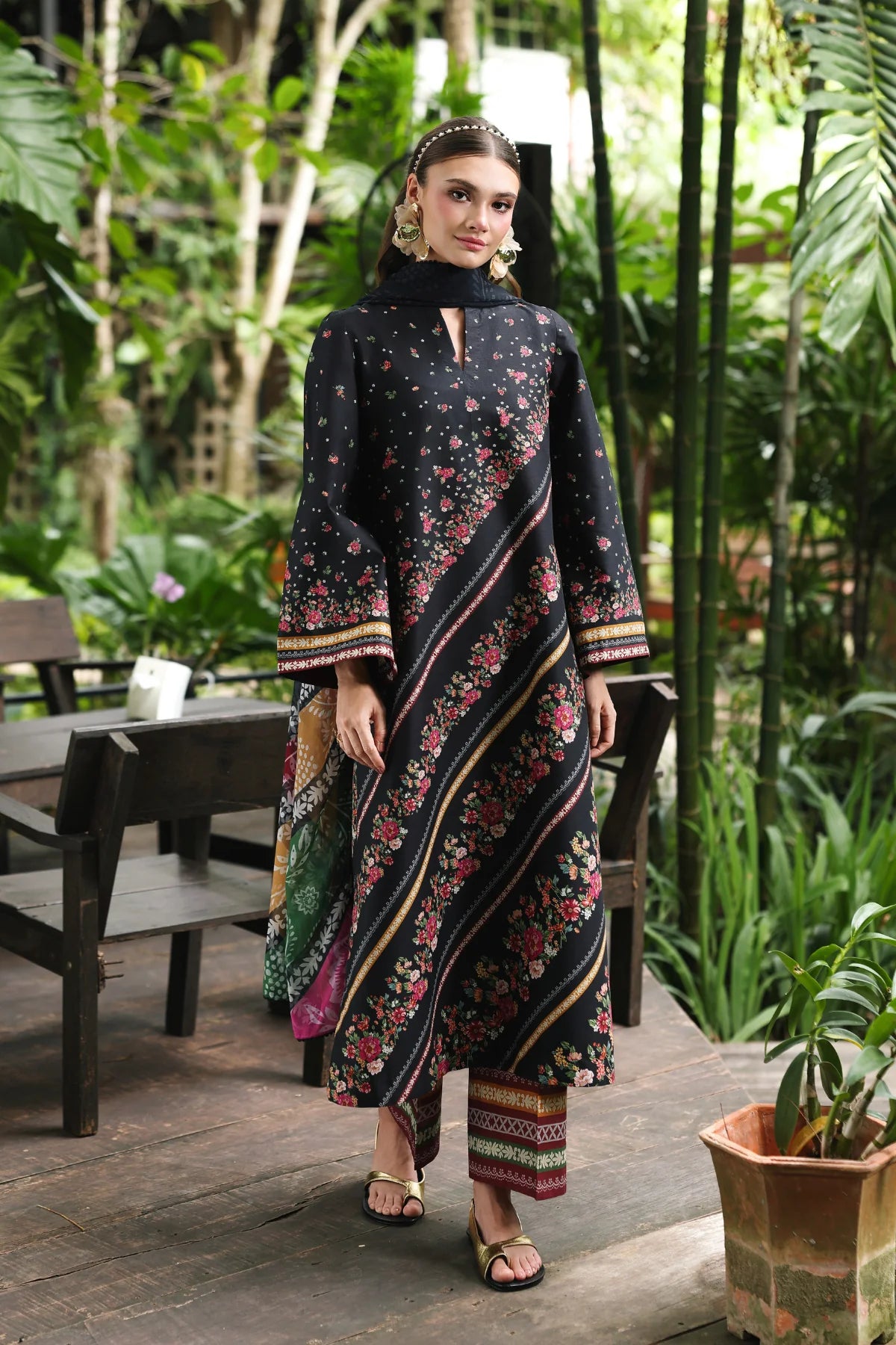 Jazmin 3Pc Printed Lawn Suit USE-9401