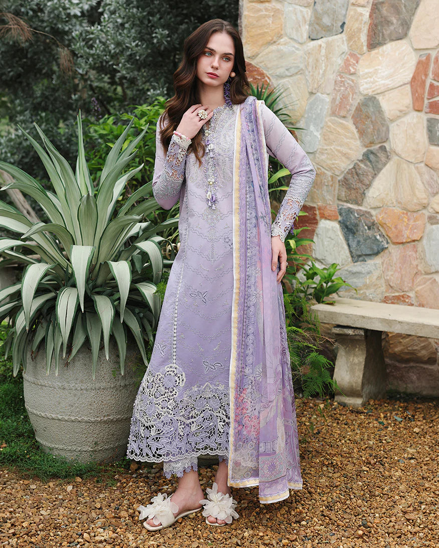 Mushq 3Pc Embroidered Lawn Suit Velvet Ivy