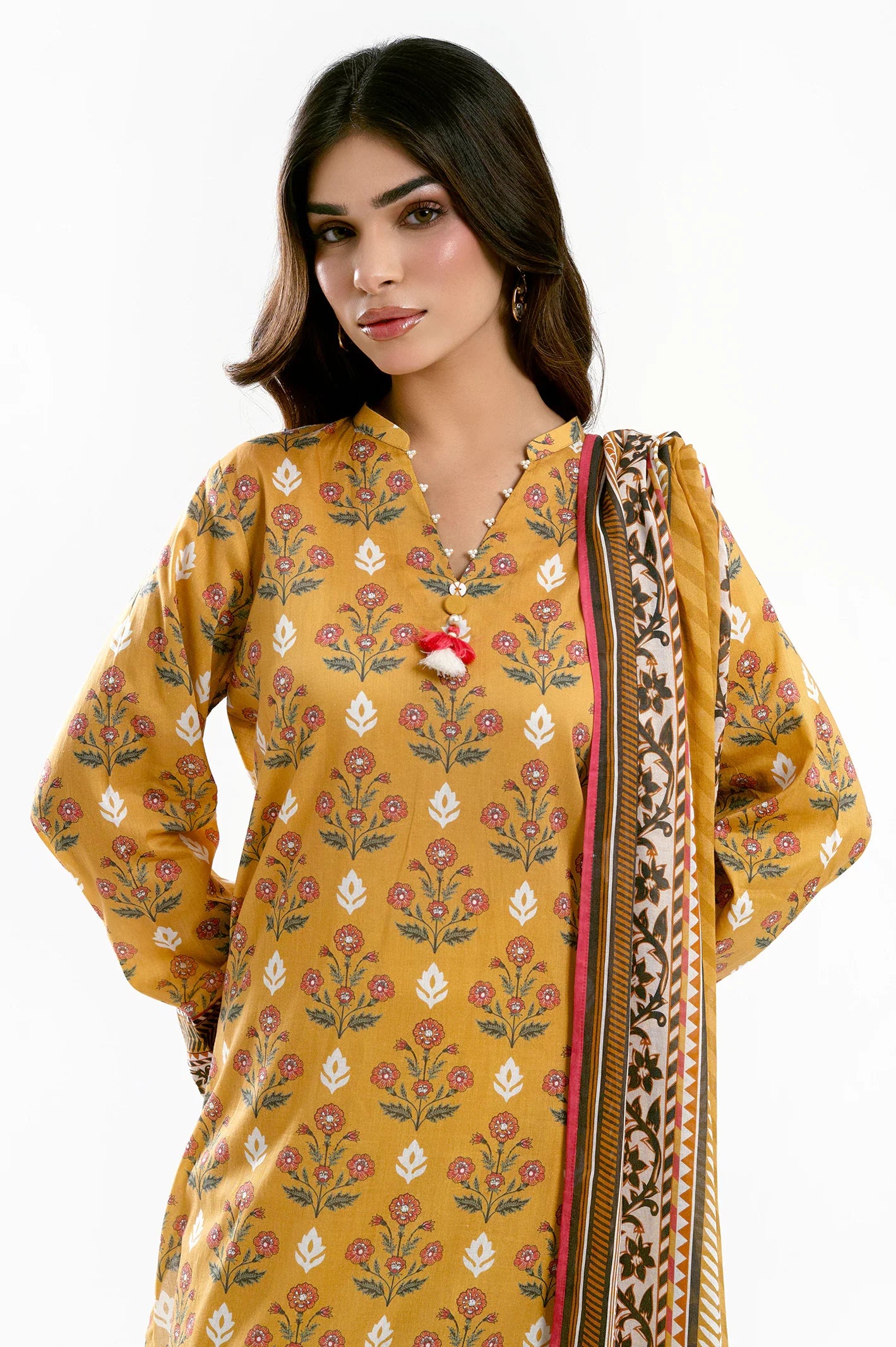 Diners 3Pc Printed Lawn Suit WU32078 gulbuy.com