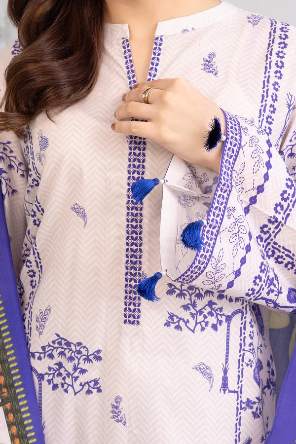 Zellbury 3Pc Printed Lawn Suit 0408 gulbuy.com