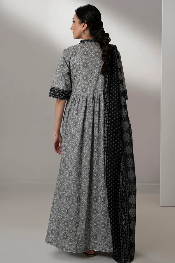 Zellbury 3Pc Printed Lawn Suit 0622 gulbuy.com