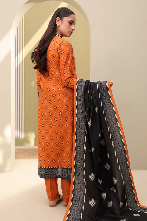 Zellbury 3Pc Printed Lawn Suit 0328