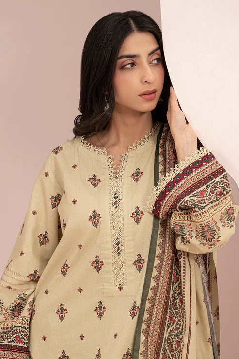 Zellbury 3Pc Printed Lawn Suit 0333 gulbuy.com