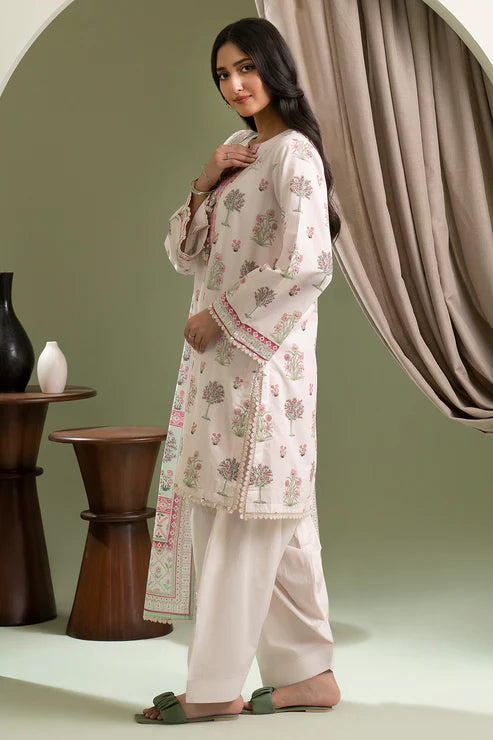 Zellbury 3Pc Printed Lawn Suit 0442 gulbuy.com