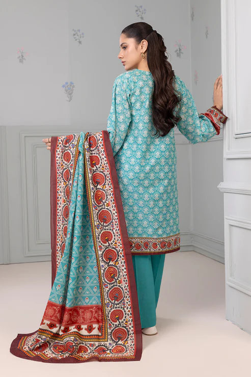 Zellbury 3Pc Printed Lawn Suit 0497 gulbuy.com