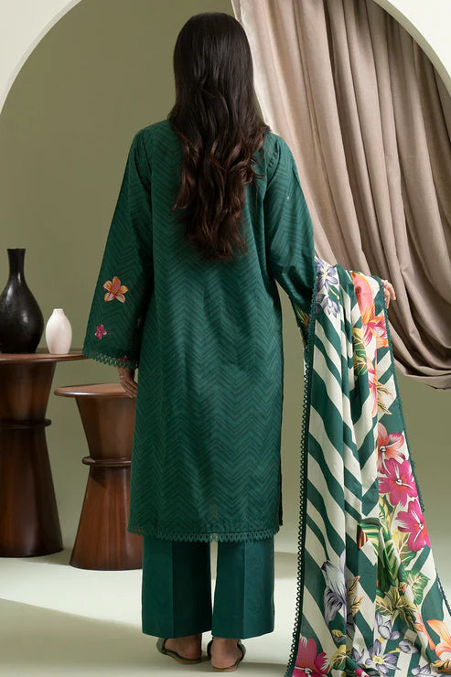 Zellbury 3Pc Printed Lawn Suit 0508 gulbuy.com