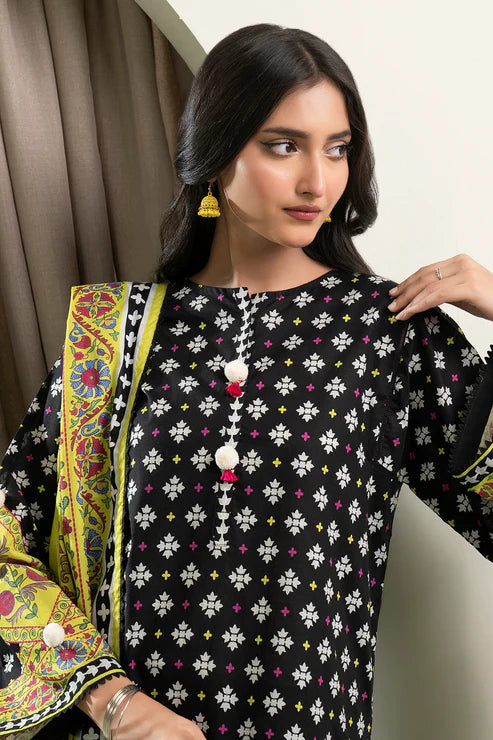 Zellbury 3Pc Printed Lawn Suit 0511 gulbuy.com