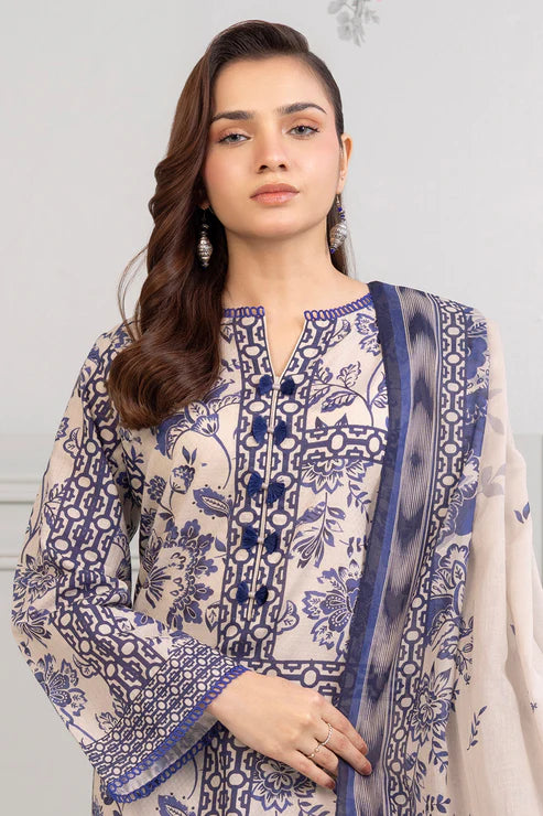Zellbury 3Pc Printed Lawn Suit 0516 gulbuy.com