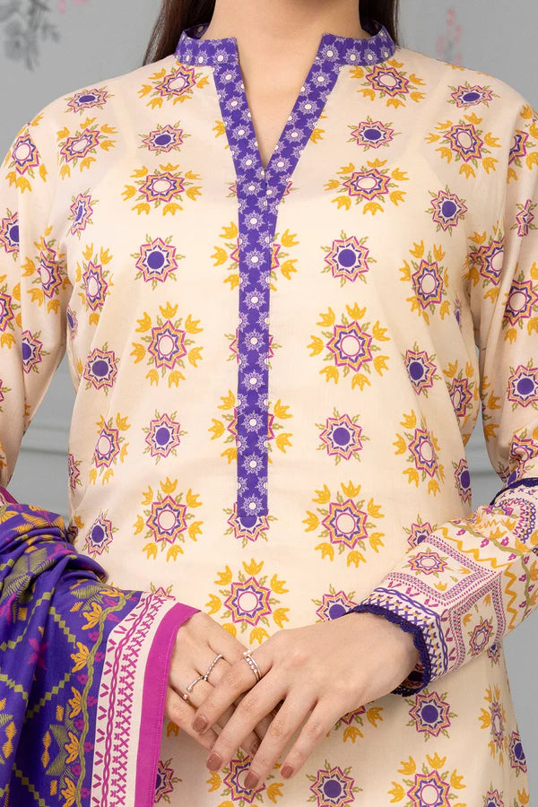 Zellbury 3Pc Printed Lawn Suit 0565 gulbuy.com