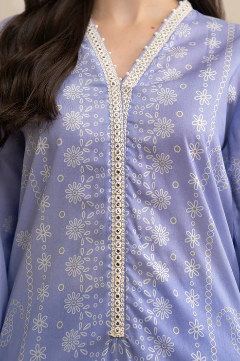 Zellbury 3Pc Printed Lawn Suit 0586 gulbuy.com