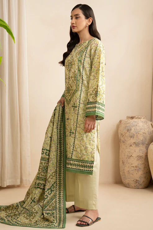 Zellbury 3Pc Printed Lawn Suit 0645 gulbuy.com