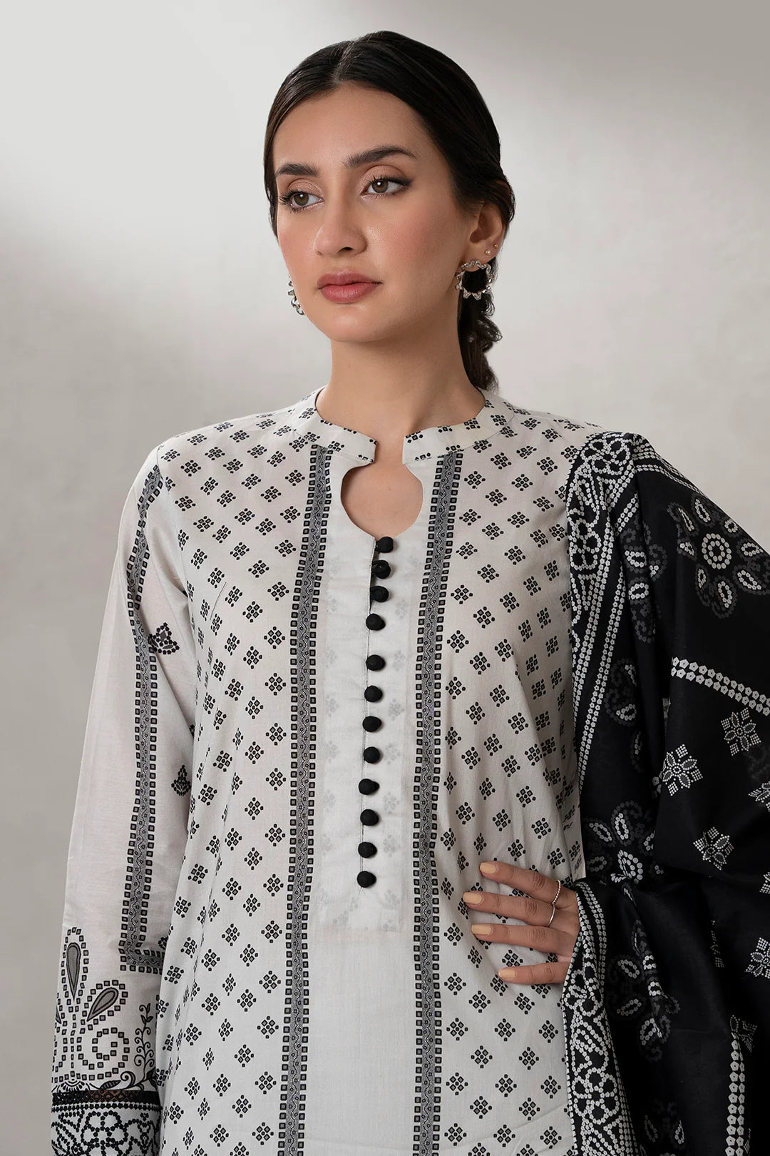 Zellbury 3Pc Printed Lawn Suit 0646 gulbuy.com