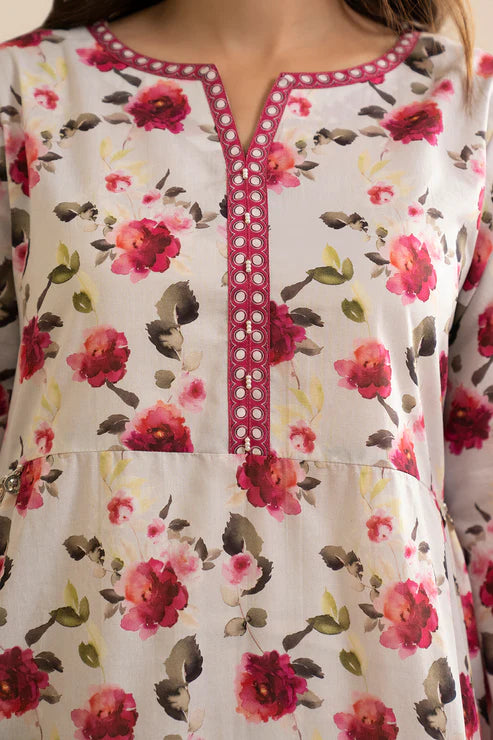 Zellbury 3Pc Printed Lawn Suit 0668 gulbuy.com