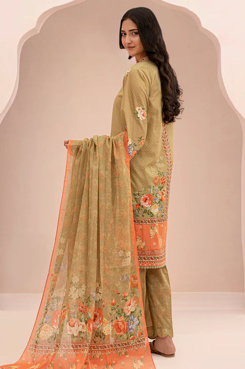 Zellbury 3Pc Printed Lawn Suit 0670 gulbuy.com