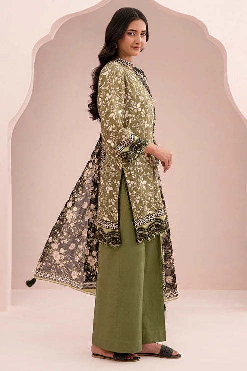 Zellbury 3Pc Printed Lawn Suit 0718 gulbuy.com