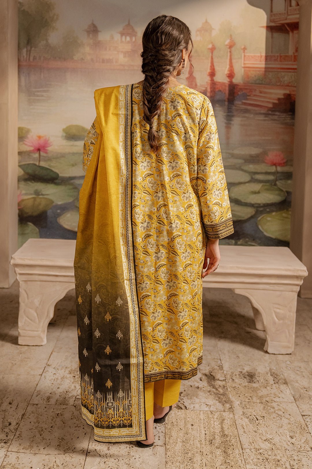 Zellbury 3Pc Printed khaddar Suit 0116878 | WUW24X20424 gulbuy.com