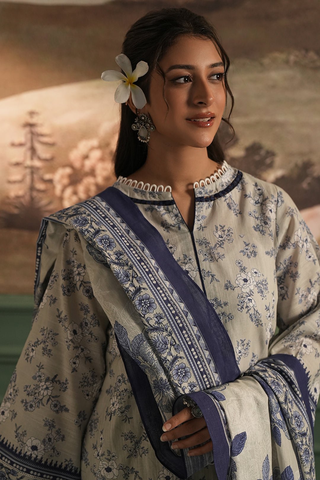 Zellbury 3Pc Printed khaddar Suit 0116880 | WUW24X20426 gulbuy.com