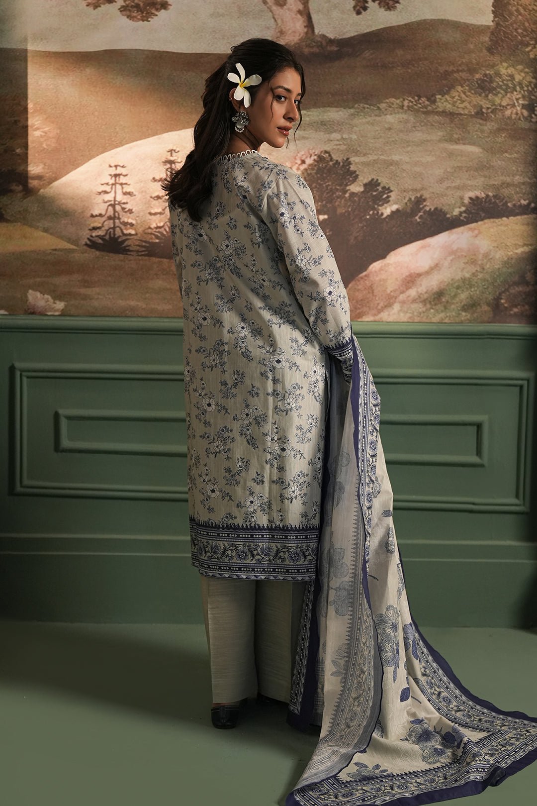 Zellbury 3Pc Printed khaddar Suit 0116880 | WUW24X20426 gulbuy.com