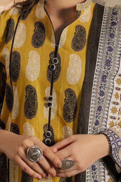 Zellbury 3Pc Printed Khaddar Suit 0116947 | WUW24X30371 gulbuy.com
