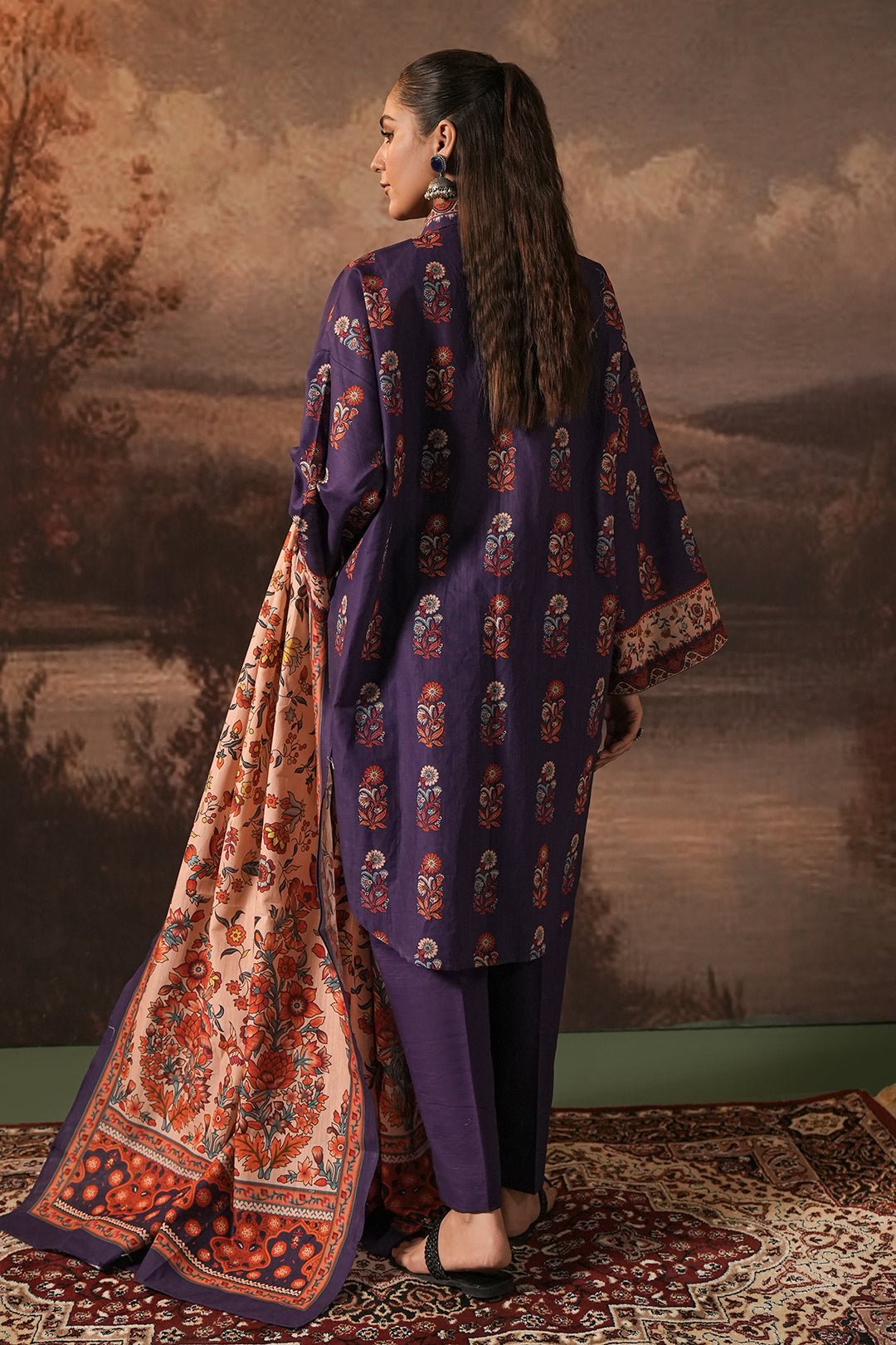 Zellbury 3Pc Printed Khaddar Suit 0116942 | WUW24X30372 gulbuy.com