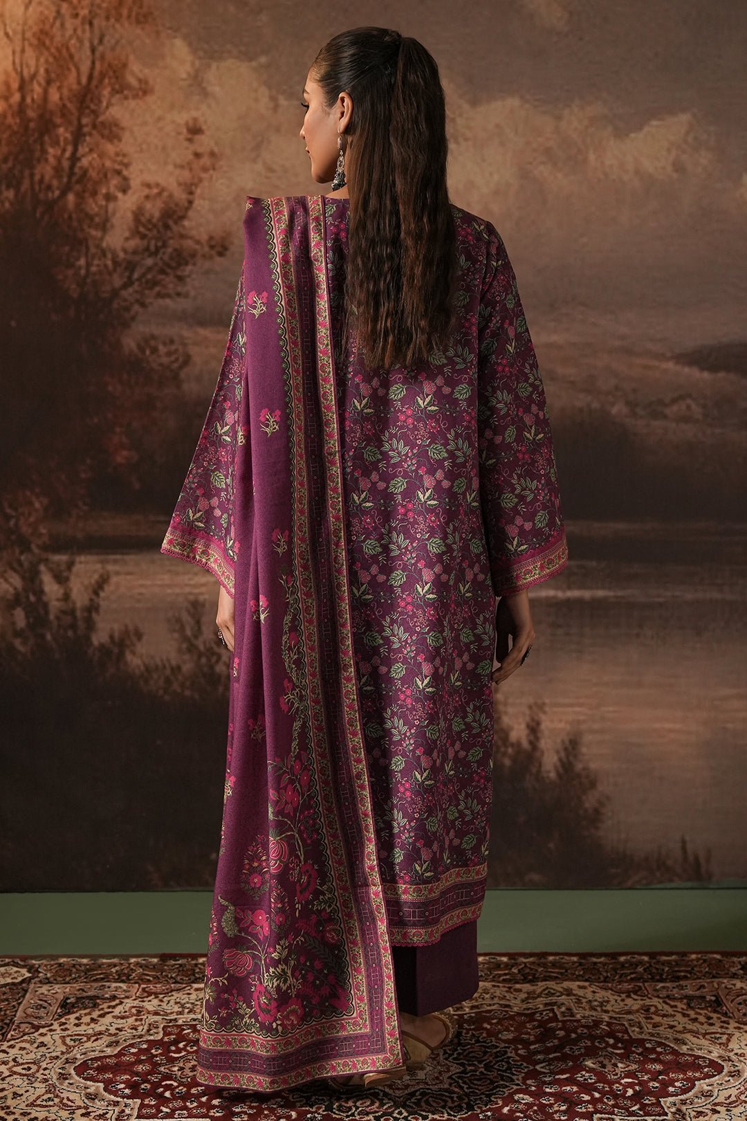 Zellbury 3Pc Printed Karandi Suit 0116939 | WUW24X30377 gulbuy.com