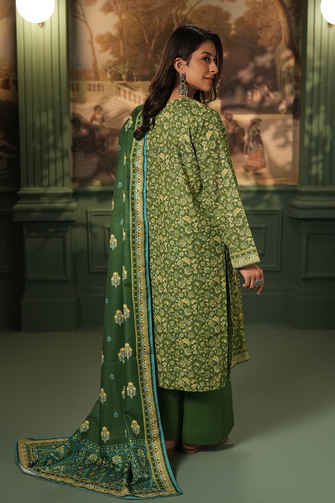 Zellbury 3Pc Printed khaddar Suit 0116935 | WUW24X30384 gulbuy.com