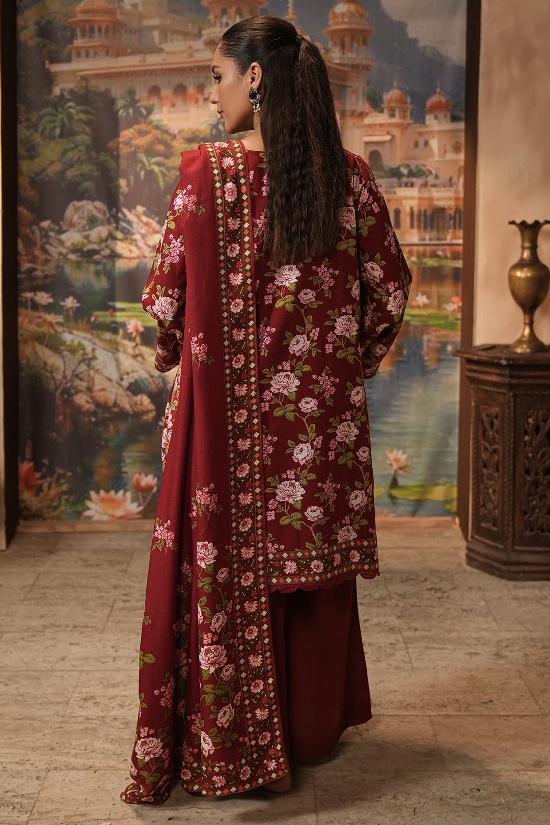 Zellbury 3Pc Printed khaddar 0116932 | WUW24X30389 gulbuy.com