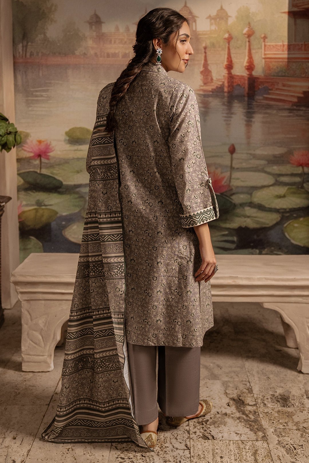 Zellbury 3Pc Printed Karandi Suit 0116909 | WUW24X30457 gulbuy.com